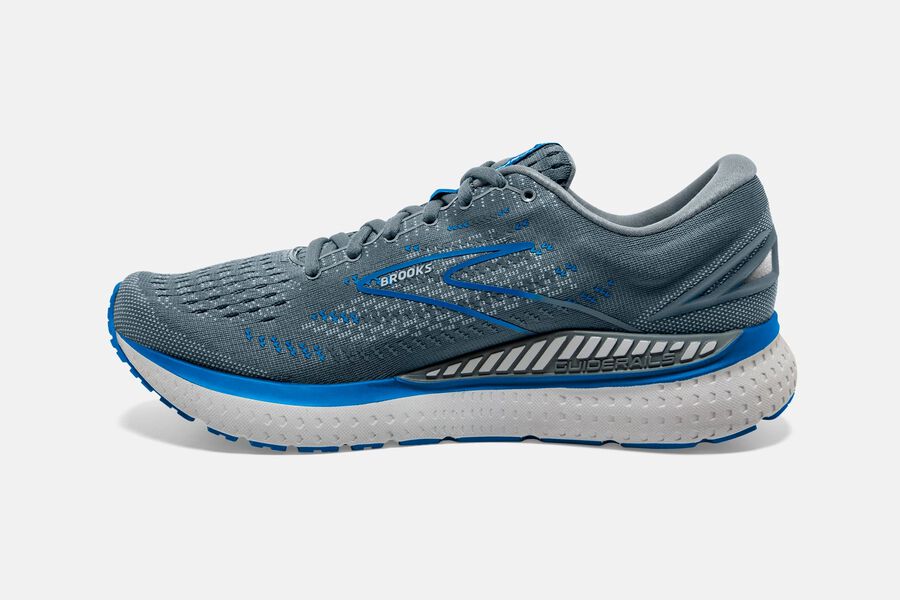 Brooks Glycerin GTS 19 Road Running Shoes Mens Grey/Blue 360715-CJT